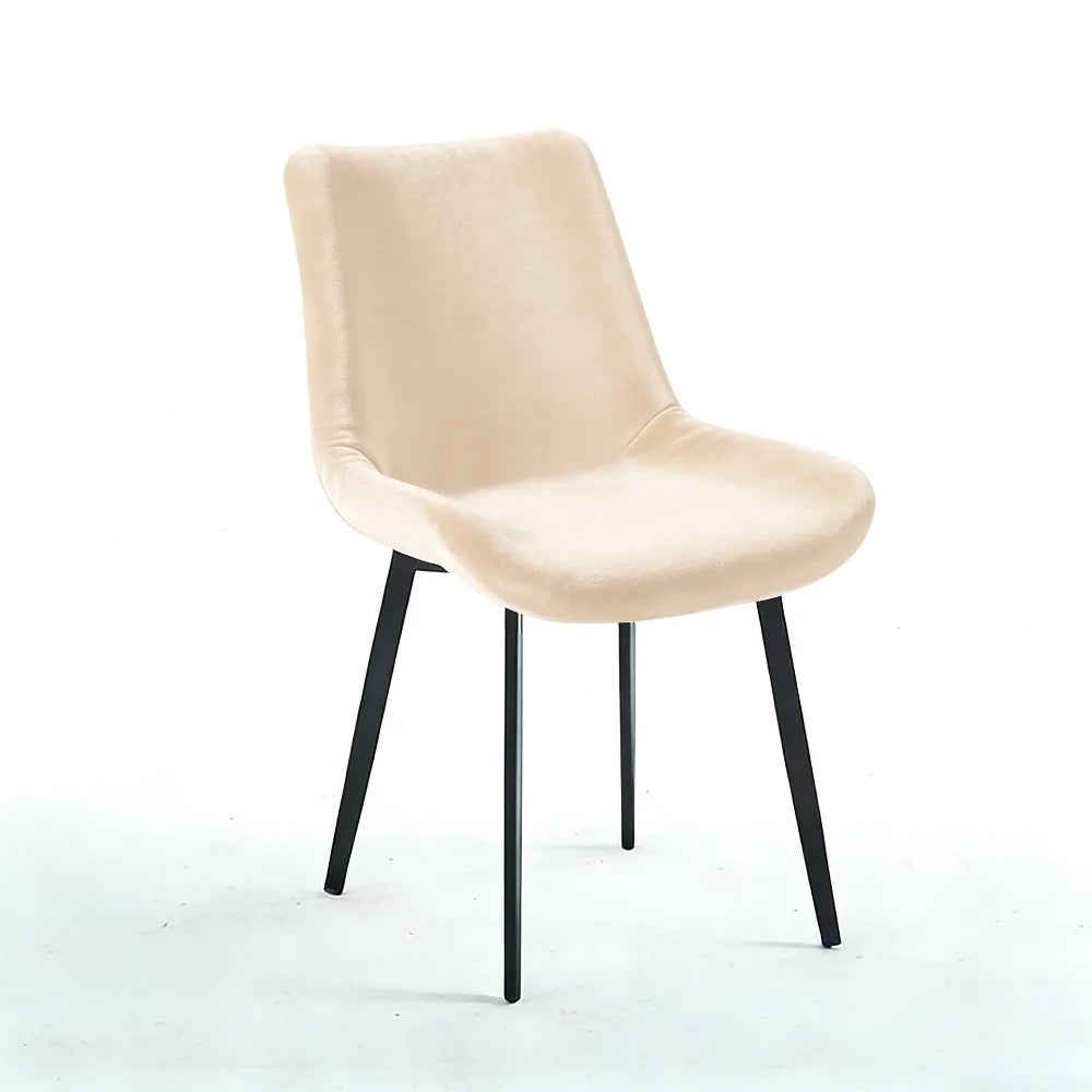 chaises modernes velours noires vertes rouges grises beiges accueil polyester