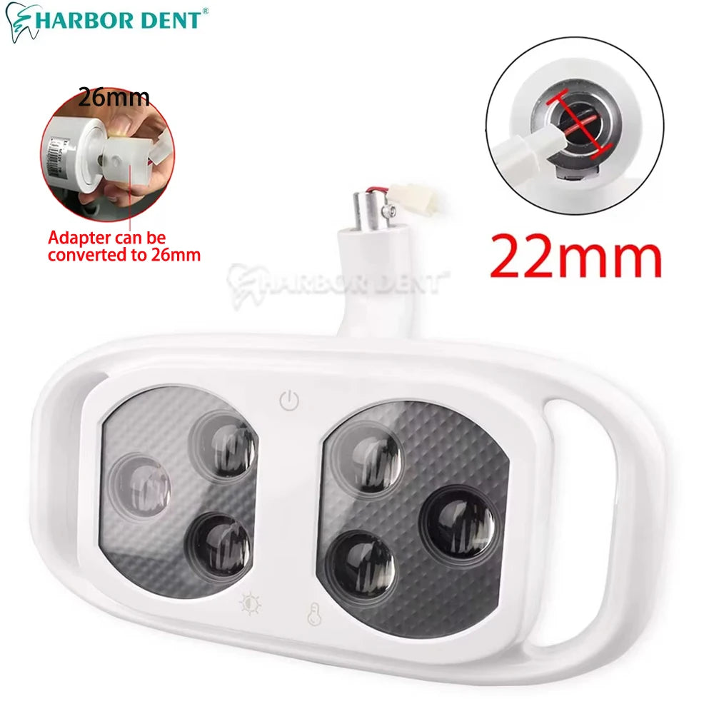lampe dentaire moderne blanc fibre carbone interrupteur indicateur luminaires capteur infrarouge éclairage blanchiment