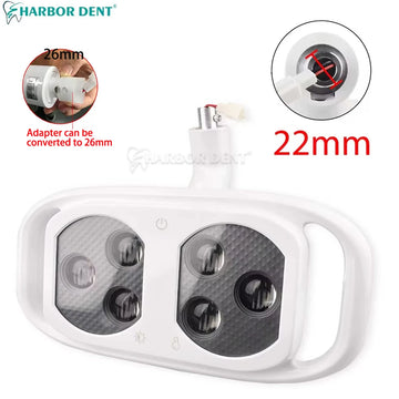 lampe dentaire moderne blanc fibre carbone interrupteur indicateur luminaires capteur infrarouge éclairage blanchiment