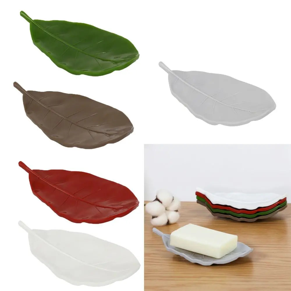 assiettes feuilles forme moderne minimaliste couleurs vert gris marron rouge blanc