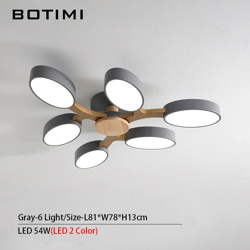 plafonnier moderne blanc bois éclairage led surface montée flux lumineux 249 2000 mètres carrés