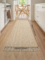 tapis polyester chenille beige motif moderne antidérapant intérieur salle bain porte