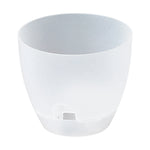 Pots fleurs blancs modernes plastique opaques plantes vertes 13cm capacité grande