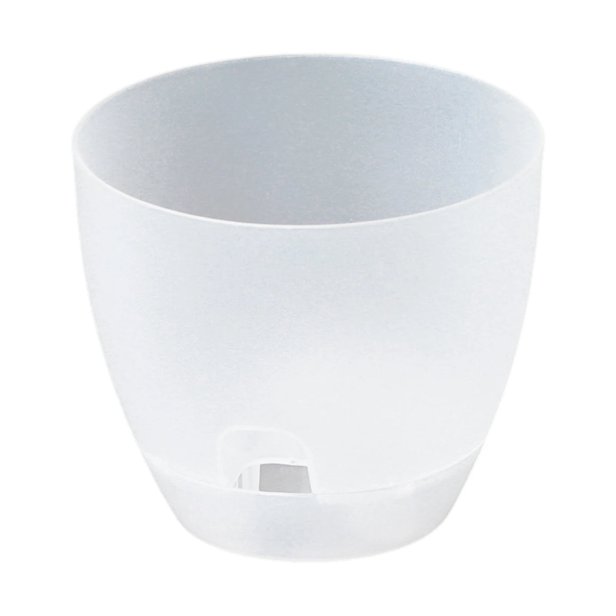 Pots fleurs blancs modernes plastique opaques plantes vertes 13cm capacité grande