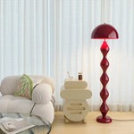 lampe sol moderne spirale vert olive bleu marine rouge abat jour fer abs pvc