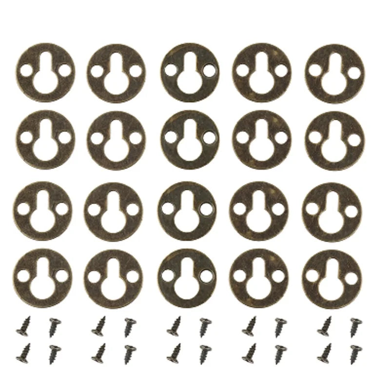 plaque fixation bronze classique 25mm vis 16mm travail bois cintres tableaux murales