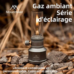 lampe gaz camping verre transparent moderne petite taille cartouche gaz instructions