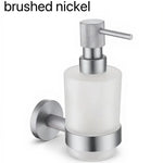 Distributeur savon liquide mural moderne rose gold nickel brossé noir mat blanc matchrome