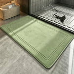 tapis bain doux absorption rapide microfibre antidérapante moderne gris salle bain