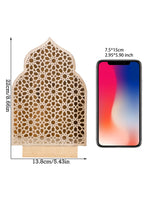 cadres decoratifs bois motif geometrique moderne noir beigeclair ramadan decoration festive