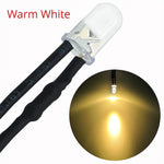 diode led ronde mm câble noir 12v bricolage décoration lumière transparente