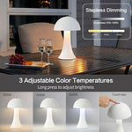 lampe table led rechargeable tactile chambre blanc moderne minimaliste