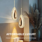 suspension lumineuse or moderne élégante motif géométrique salon chambre d'hôtel led haute qualité