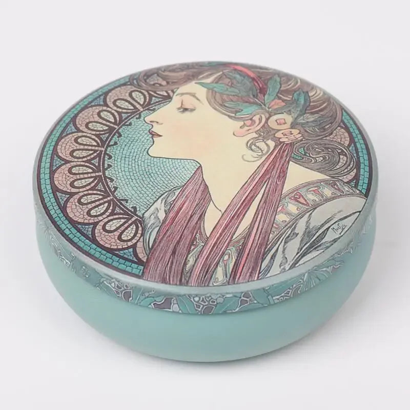 boîtes rondes métal fleurs vintage blanc beige macarons biscuits cadeaux préservation fraîcheur