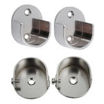 support tige argenté moderne fixations rail rideau finitions accessoire fenêtre traitement métal