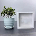 cadre mural contemporain noir blanc bois adhésif simple mat 15cm 20cm 29cm