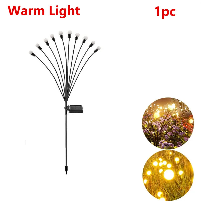 guirlande lumineuse solaire blanc boules rondes moderne extérieur jardin decoration lumière