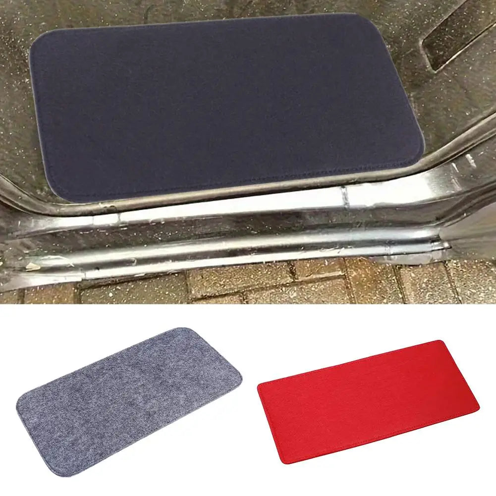 tapis sol antidérapant camping car gris rouge moderne protection porte conducteur