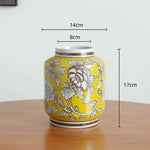 vase porcelaine chinois blanc bleu fleurs feuilles oiseaux géométrique classique floral table decoration