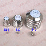 adaptateurs ampoules argentés moderne e14 e27 e40 fixations oeilllets sans soudure