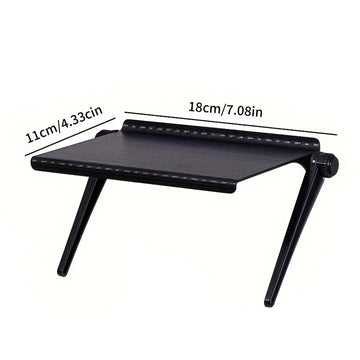 support rangement réglable noir plateau texturé multifonction moderne orangerouteurwifi tablette photo