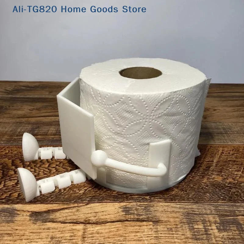 porte rouleau papier toilette anthropomorphe blanc gaufré lisse humeur adaptable table toilette