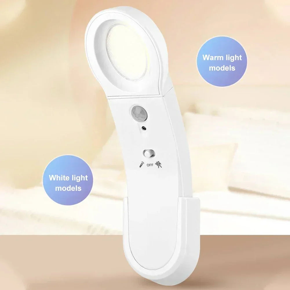 lampe chevet led rechargeable blanc moderne capteur pir interrupteur adhésif