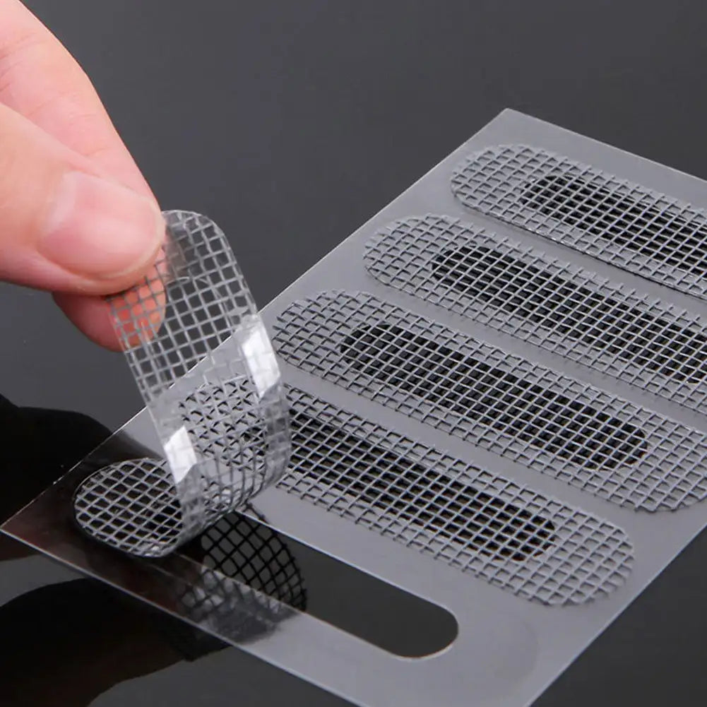grille protection anti insectes adhésive transparente maille fine fenêtre moustiquaire réparation écran fixe fibre