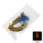 diodes led 12v 5mm câbles colorées rouge blanc bleu vert Jaune transparentes standard