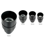 lentille interchangeable noire 75mm 67mm 50mm 38mm lampe torche led rechargeable