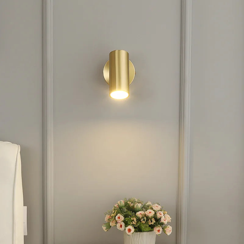 applique murale moderne or noir éclairage led chambre salle manger étude entrée minimaliste