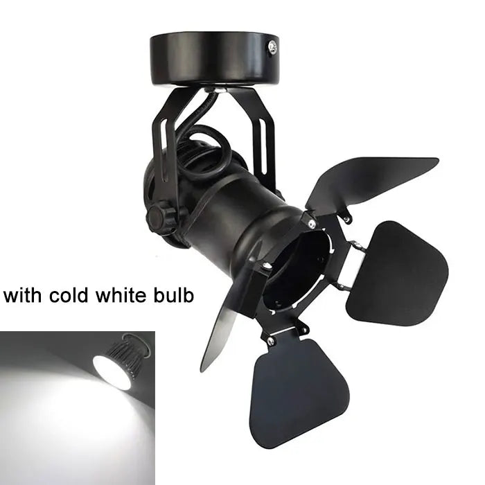 projecteur mural moderne noir support mural manivelle ajustable porte ampoule E27 murale facile flux