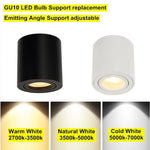support lampe led gu10 noir blanc moderne surface 85mm 80mm 3000k 4000k 6000k