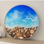 moule silicone transparent motif floral paysage moderne décoration table horloge murale