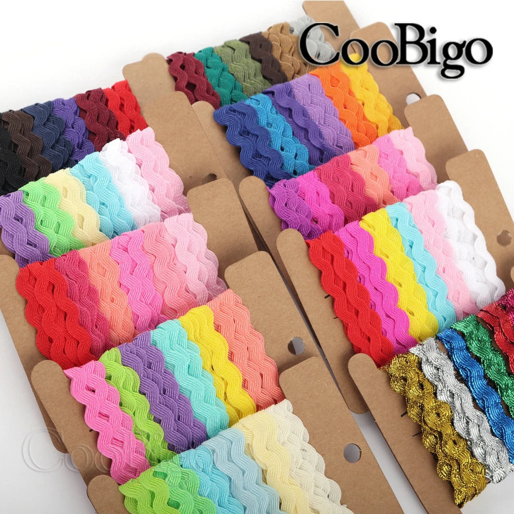 rubans franges texturés bleu vert orange rouge rose jaune noir blanc marron gris 6mètres