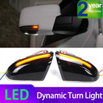 feu signalisation dynamique miroir voiture led noir moderne clignotant séquentiel câbles électriques 12v 2600lm