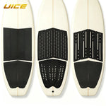 tapis surf noir rayures verticales adhésif anti dérapant traction pad surfboard longboard avant arrière