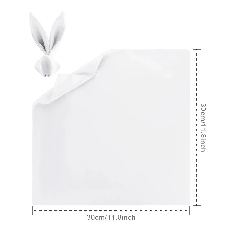 serviettes table rose pâle bleu royal beige clair modernes 12 pièces satinées polyester