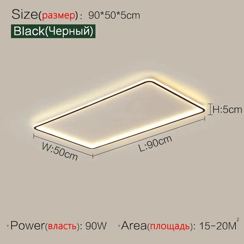 plafonnier led blanc minimaliste ultrathin télécommande certification ul ccc cqc fcc round 40cm round