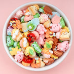 figurines animaux nature kawaii décoratives scrapbooking diy accessoires cheveux mignon enfantin