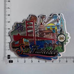 aimant réfrigérateur décoration voyage monuments américains villes californie souvenir magnetique pvc souple graphique