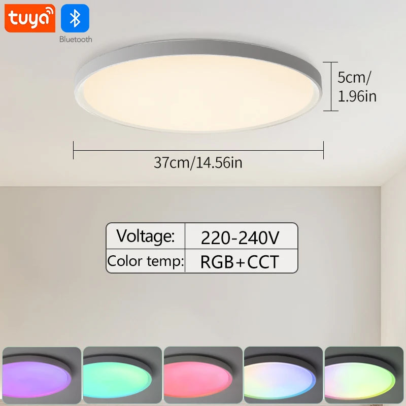 plafonniers led rgb modernes télécommande app bluetooth couleurs variées texture nid d'abeille intérieur maison