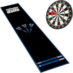 tapis fléchettes cible noire antidérapante durable intérieur extérieur classique polyester PVC washable