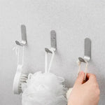 crochet mural adhésif acier inoxydable noir gris moderne minimaliste sac main brosse bain gant