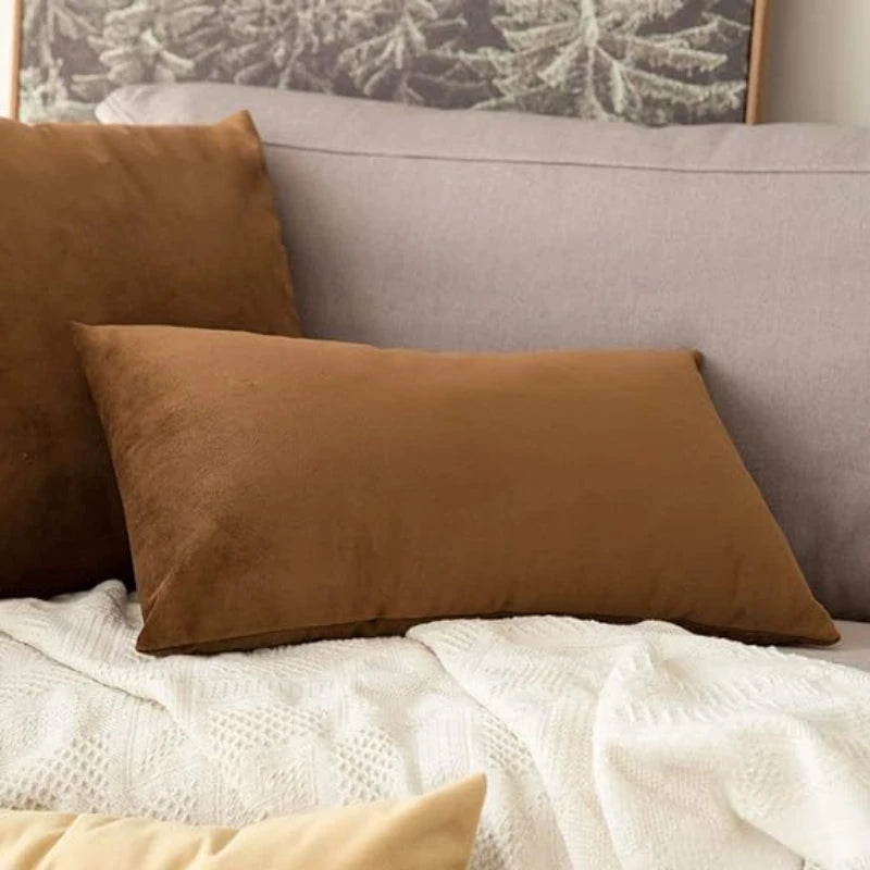 housse coussin velours marron moderne simple sofa lit chaise voiture