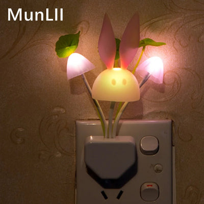 Lampe champignon LED 7 couleurs prise UE