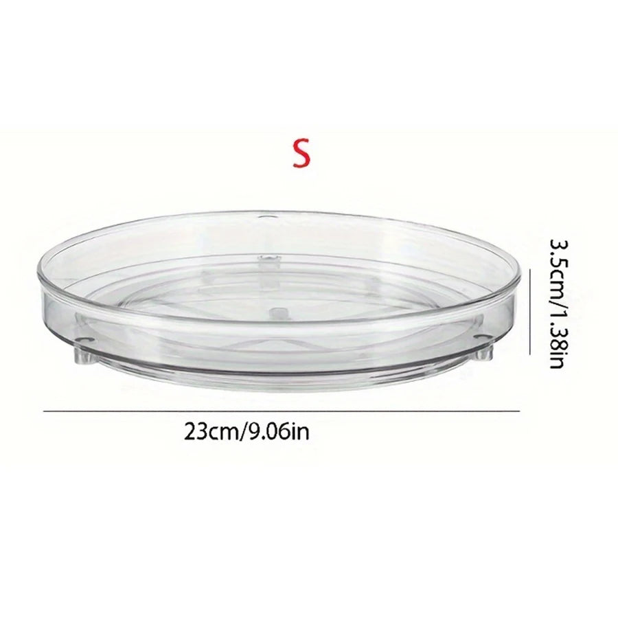 conteneur alimentaire rotatif transparent moderne épices condiments cuisine 23cm 27cm