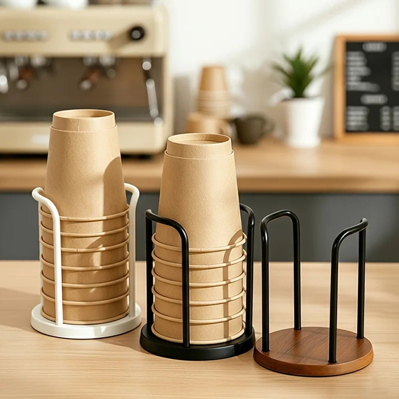 support tasses réutilisable moderne plastique imitation bois blanc tasses carton cuisine