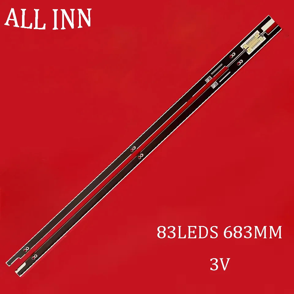 ruban led noir 683mm 83leds 3v connecteurs dorés modernes
