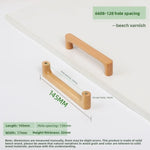 poignées meuble bois naturel brun minimaliste nordique grain arrondi éco designintérieur